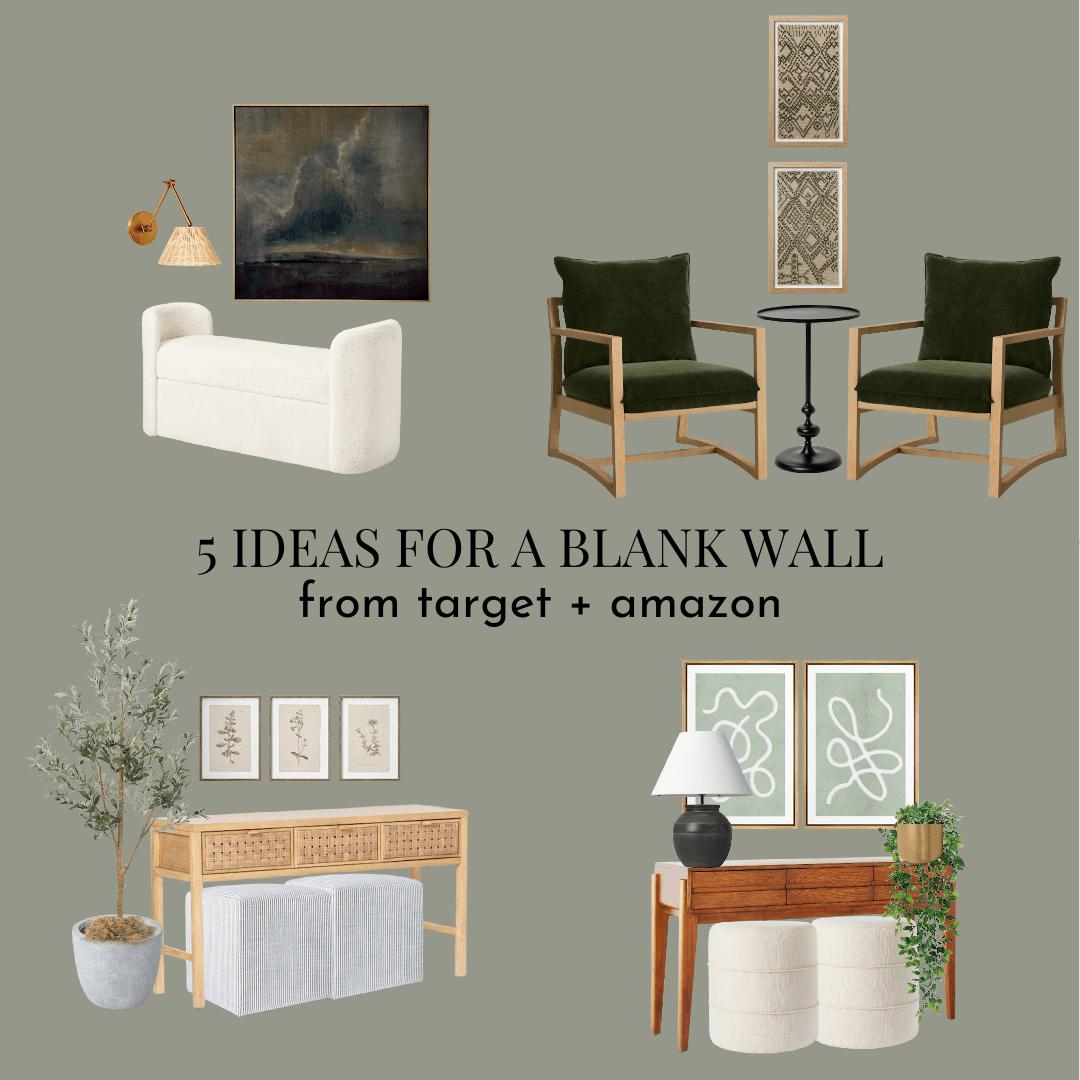 5 Ways To Fill A Blank Wall // Design With Me Hill Home Love DIY