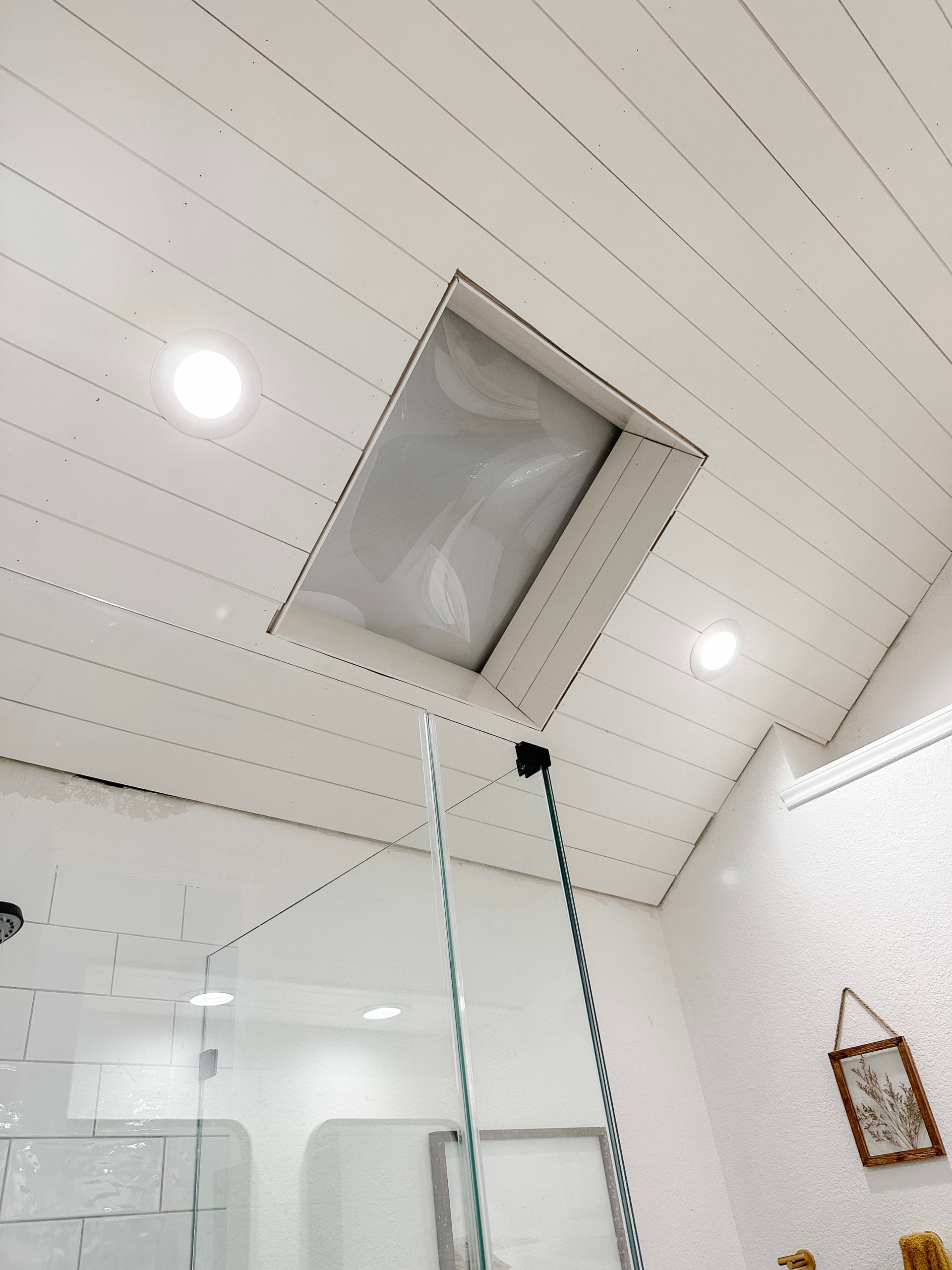 Installing A Shiplap Bathroom Ceiling DIY