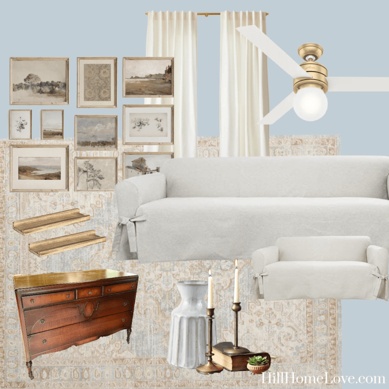 French Country Inspired Living Room Design Idea