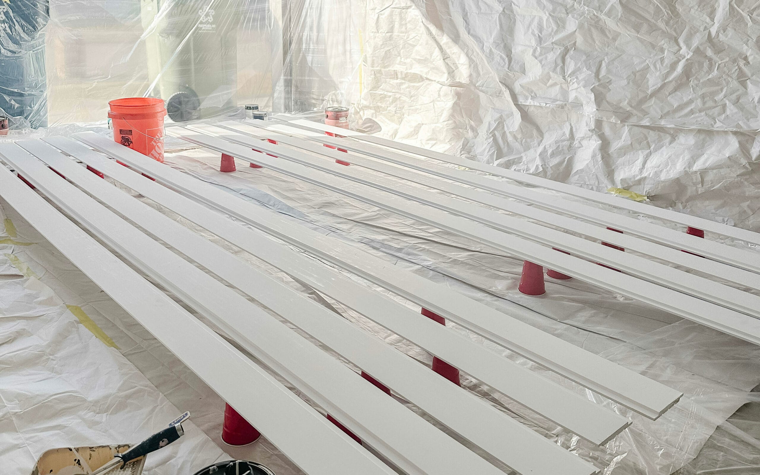 Complete Guide To Painting New Shiplap DIY