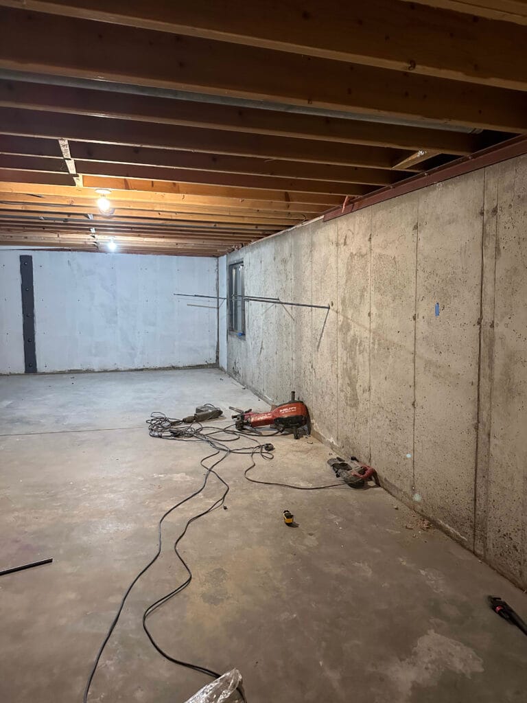 A Permanent Fix For Our Leaning Foundation Foundation Wall Anchors